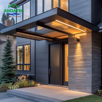 Auvent de fenêtre en aluminium, auvent de pluie, auvent rétractable personnalisé, imperméable, installation facile pour balcon, jardin extérieur