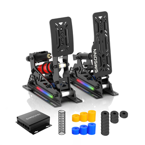 Base para Pedales SIMSONN Prox Ultra de Alta Calidad, Color Negro, para Juegos de <span class=keywords><strong>PC</strong></span>, Acero Inoxidable, USB, Accesorios para Videojuegos - Product Image 2