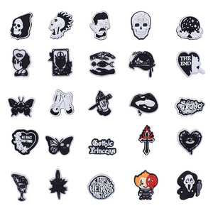 Breloques de chaussures en PVC HY 2026 Halloween : Crâne d'horreur, Sally, <span class=keywords><strong>Jack</strong></span>, Tueur, Démon, Fantôme, Scream – Décorations pour sabots - Product Image 1