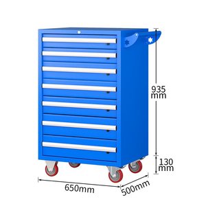 大型モバイル自動修理ツール多機能メンテナンストロリー手押しカートワークショップ引き出しツールキャビネット - Product Image 5