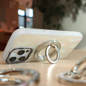 silver mother of Pearl <b>Mobile</b> <b>Phone</b> Ring <b>Holder</b> - Product Image 4