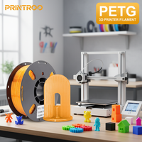 Filament PETG PRINTROO 1,75 mm 1 kg Transparent Sans Bulles Faible Odeur Enroulé Soigneusement pour Accessoires Décoratifs de Bordure de Gâteau