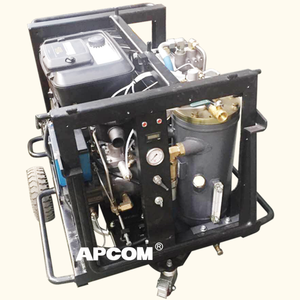 Compresseur d'air portable à vis APCOM hors réseau, à essence, 18HP, 40CFM, 1,0m³/min, 13 bars, mobile, pour l'exploration sur le terrain - Product Image 2