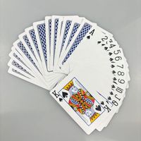 Jetons de poker OEM personnalisés à double couche avec bordure dorée pour coffret cadeau de cartes à jouer en papier pour la famille et les cadres