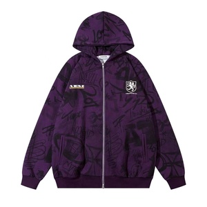 Groothandel Vintage Hoodie Herenmode Tweeweg Vest Met Rits - Product Image 3