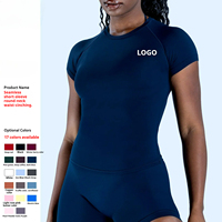T-shirt de yoga sans couture personnalisé pour femme en Spandex/Nylon – Haut de sport de haute qualité pour l'entraînement, la gym et le fitness – Vente en gros