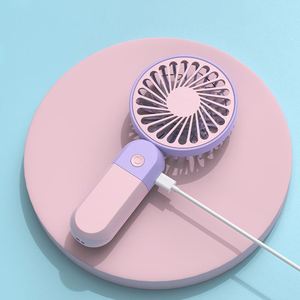 Ventilador de Mano Eléctrico Recargable USB de 3 Velocidades con Soporte, Portátil para Uso en Exteriores, con Batería, Personalizable con Logotipo - Product Image 3