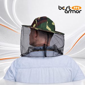 Cappello Protettivo Anti-Zanzare per Giardinaggio, Ampia Protezione in Rete Fine di Nylon per Viso e Collo, Ideale per Lavori all'Aperto in Fattoria, Prato e Giardino - Product Image 1