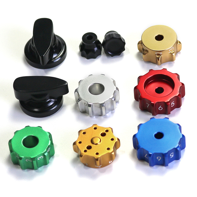 OEM Custom CNC Machining Aluminium Knob Anodized Control Knob Precision Audio Knob