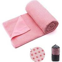Silikon-Grip Yoga-Matte Handtuch Rutschfest Schweißabsorbierend Umweltfreundlich Unisex für Heißstudio-Kurse und Reisen