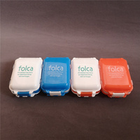 8 fentes 3 couches serrure pliante Rectangle forme Kit médical pilule mallette de rangement boîte PP Injection Technique plastique boîtes de rangement bacs