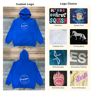 Tùy chỉnh thêu Thả Vai quá khổ tập luyện Áo Thun Nam Cơ Bản 80 Cotton 20 Polyester Cơ Bản Màu Xanh hải quân áo - Product Image 2