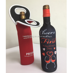 Độ đàn hồi cao Lycra Chất liệu chai Bìa chủ đề khác nhau Neoprene Túi rượu vang, Neoprene chai rượu vang tay áo - Product Image 6