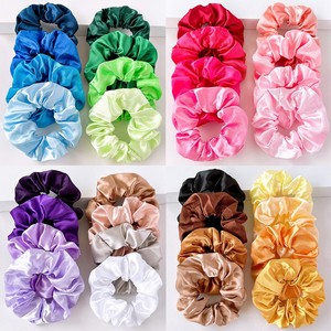 8 pièces/ensembles Chouchous pour femmes de couleur unie, élastiques à cheveux colorés, accessoires minimalistes pour cheveux, vente en gros - Product Image 2