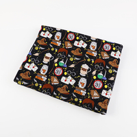 Tissu côtelé en coton pour vêtements, élastique et doux, impression numérique personnalisée disponible, approvisionnement direct usine, MOQ 1 mètre