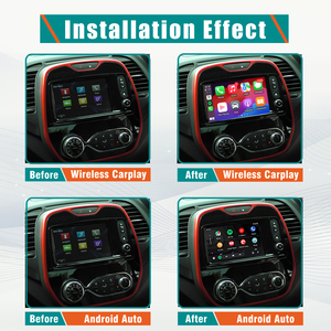Caja Inalámbrica Apple MMI Carplay Android Auto <span class=keywords><strong>para</strong></span> Renault Captur 2014-2019, Interfaz Multimedia de Navegación con Cámara de Reversa - Product Image 3