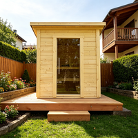 Harga Grosir Ruang Sauna Luar Ruangan Berkualitas Tinggi Ruang Sauna Rumah Kecil Gaya Kustom Sensor Suhu untuk Ruang Sauna