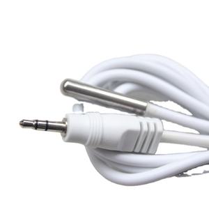 Cable blanco DS18B20 <span class=keywords><strong>3.5mm</strong></span> audio Jack sonda de temperatura - Product Image 3