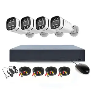 Nhà an ninh giá rẻ nhất 4CH 1080N DVR 5 MP Pixel H.265 nén định dạng DVR Bộ dụng cụ CCTV hệ thống