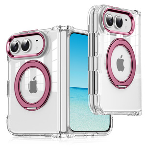 Funda Nueva para <span class=keywords><strong>iPhone</strong></span> 18 Ultra con Anillo Giratorio <span class=keywords><strong>de</strong></span> 360 Grados, Cubierta Magnética Transparente para <span class=keywords><strong>iPhone</strong></span> 18 Fold - Product Image 1