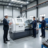 Tour CNC économique automatique ShanDong HR CK6150 à 4 stations avec tourelle électrique pour le travail des métaux