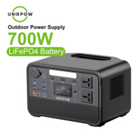 Centrale Électrique Portable OEM 700W 1KW 1200W LiFePO4 50Hz 60Hz, Générateur Solaire Domestique, Système de Stockage d'Énergie