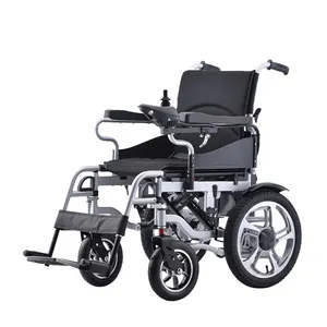 وصل حديثاً كرسي متحرك كهربائي قابل للنقل مبيع بالجملة لجميع التضاريس قابل للطي كرسي كهربائي للمعاقين