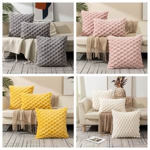 Funda de Almohada de Terciopelo con Diseño de Copo de Nieve, Color Puro, para Oficina, Sofá, Cama, Sin Relleno, para Artículos Promocionales y Fiestas - Product Image 4