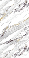 Panneau mural et plaque en marbre blanc artificiel / Feuille de marbre PVC flexible résistante aux UV pour salon
