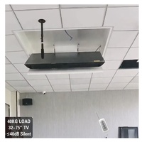 JGST Smart Home CE Qualified Automated Motorized TV Ceiling Lift Remote Control Retractable Mount Flip Feature Cold Rolled Steel