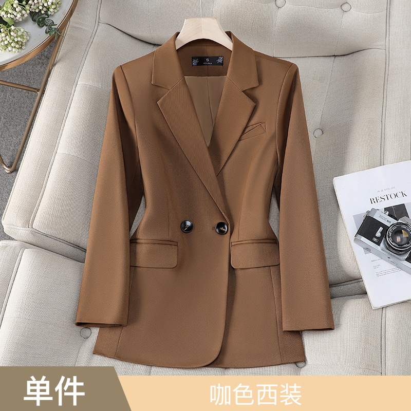 8827 Coffee-colored suit (back vent)