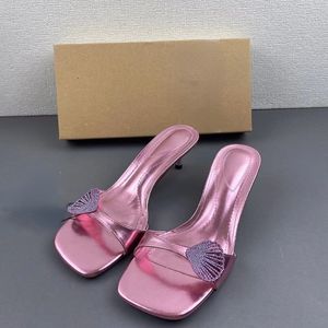 Zapatos Altos De Mujer Summer Stiletto Slipper Mules Women High Heels for Ladies - Product Image 3