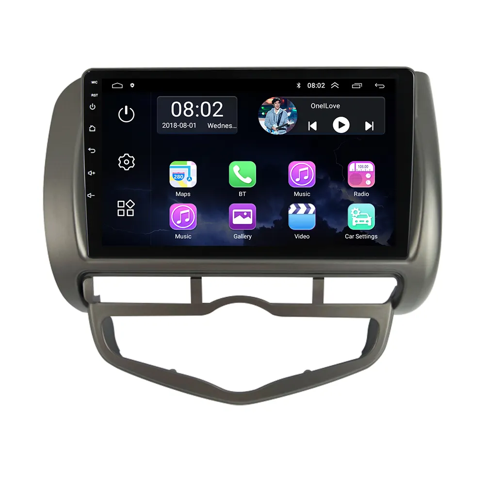 Автомагнитола на Android 11 для Honda Jazz City 02-07, DVD-плеер с радио, аудио, 2Din, GPS, RDS, Wi-Fi, Mirror link, стерео