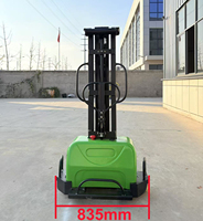 JG Stoccatore Elettrico Economico 500KG 1000kg, Stoccatore Auto-Sollevante con Sollevamento 1300-1600mm per Magazzino, Certificato CE