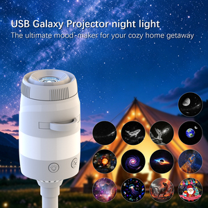 Mini Proyector de Estrellas USB Bolong, Luz Nocturna LED con 13 Efectos, Rotación de 360°, para Decoración de Habitaciones Infantiles - Product Image 1