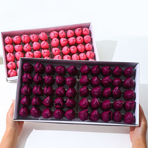 DREA Bouquet de têtes de <span class=keywords><strong>fleurs</strong></span> <span class=keywords><strong>artificielles</strong></span> décoratives pour la Saint-Valentin et les cadeaux de Thanksgiving. - Product Image 2