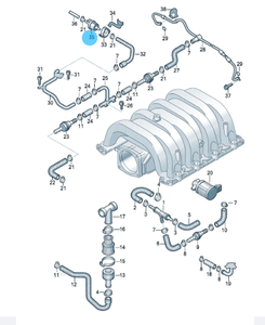 Volkswagen SEAT OEM06H 906 517 B 077 133 517 C новое состояние топливного бака вентиляционный клапан для деталей двигателя - Product Image 6