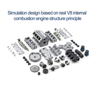 Điên RC đầy đủ-mô phỏng V8 động cơ hỗ trợ ax90104 SCX10 Kapla VS4-10 chuyên nghiệp/siêu Mô hình ô tô lắp ráp - Product Image 2