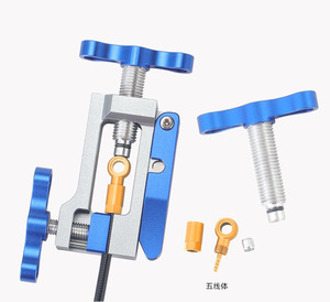 YOUME 二合一铝制自行车刹车液压工具，带软管、针头驱动器和切割器，适用于山地车和公路自行车 - Product Image 2