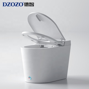 Inodoro Inteligente de Una Pieza con Control Remoto, Asiento con Calefacción, Descarga Automática, Sensor de Pie, Diseño Moderno sin Tanque, LED - Product Image 2