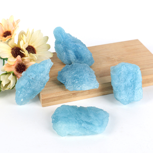 Cristal de Aguamarina Azul Natural de Alta Calidad, Piedra en Bruto, Bloque de Cuarzo para Joyería - Product Image 2