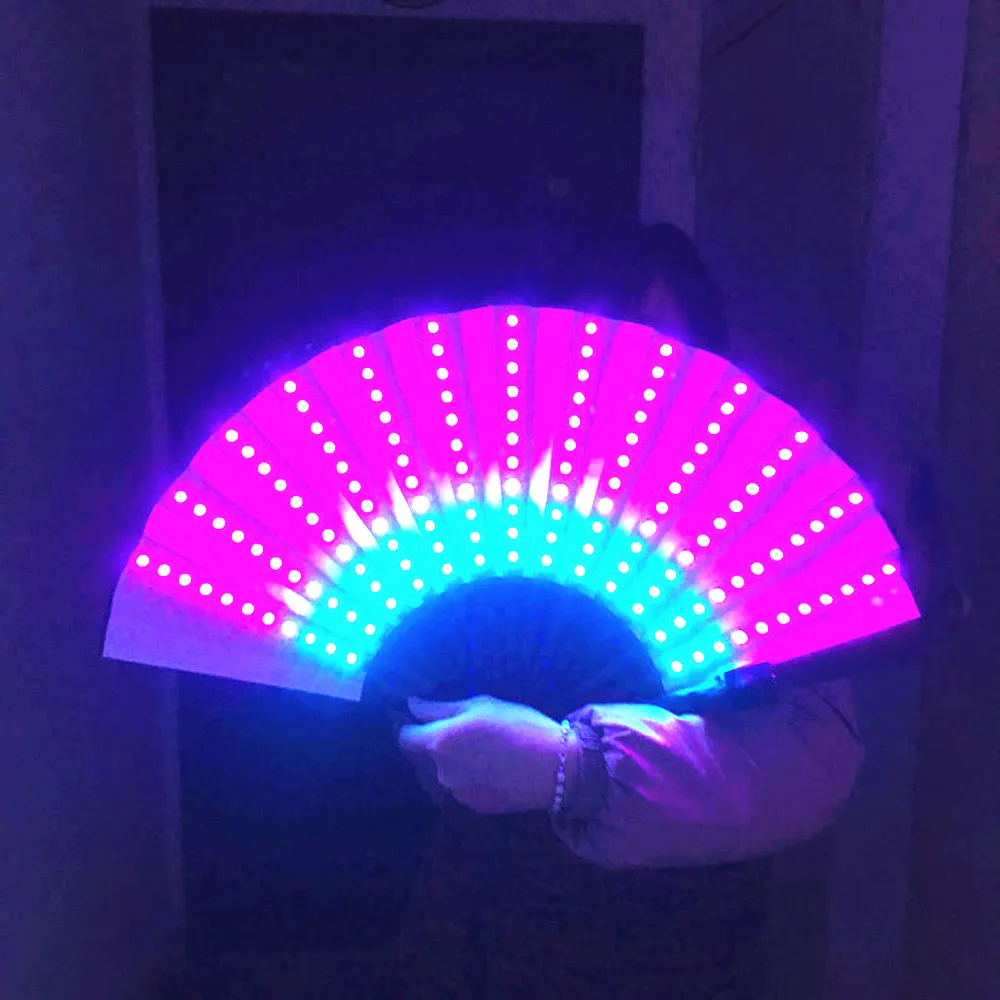 Full Color LED Fan Stage Performance Dancing Lights Fans Over 350 Modes Microlights Infinite Colors Rave Club EDM Music Party