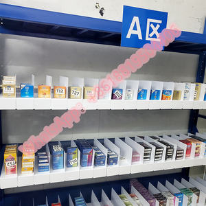 Etagère de stockage de fils en acier chromé à 5 niveaux, séparateur d'étagères en métal - Product Image 3