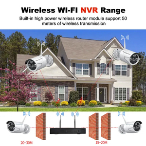 Bán <span class=keywords><strong>Hot</strong></span> 5MP ngoài trời 4CH Home NVR IP không dây CCTV <span class=keywords><strong>Camera</strong></span> Set Kit hệ thống Wifi giám sát không dây an ninh CCTV Hệ thống <span class=keywords><strong>camera</strong></span> - Product Image 3