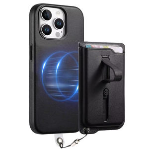 Nuevo Diseño, Correa de Muñeca Retráctil Oculta, de Cuero, con Bloqueo Magnético RFID, Tarjetero para Tarjetas de Crédito, con Capacidad para 8 Tarjetas, Giratorio Izquierda-Derecha - Product Image 4