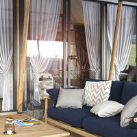 Tente de glamping hexagonale de luxe 4 saisons en PVDF PVC avec isolation thermique et portes vitrées, type yourte