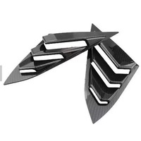 Grille de ventilation latérale pour fenêtre triangulaire arrière, en plastique ABS, accessoires décoratifs pour modification sportive de voiture