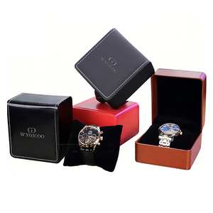 WYGICOO OEM Cajas De Relojes 1 Slot Roll Caja Para Reloj Boite Montre Uhrenbox Custom LOGO Leather Watch Box Luxury Packaging