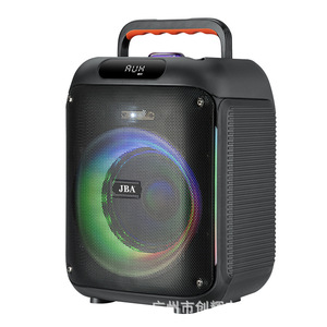 JBA Portable Bluetooth <b>Speaker</b> 8 Inch Rechargeable Battery Wireless <b>Microphone</b> Outdoor Karaoke Sound - Product Image 2