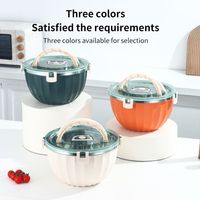 Tragbarer Edelstahl Isolierter Speisewärmer Große Kapazität Lunchbox mit Transparentem Deckel für Camping und Catering